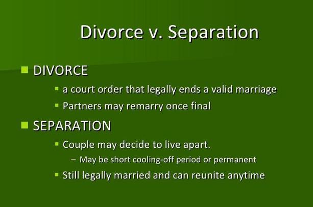 Divorce vs. Separation